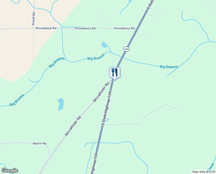 map of restaurants, bars, coffee shops, grocery stores, and more near 99 Mccallister Road in Slocomb