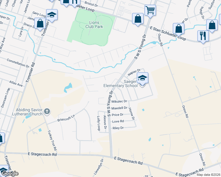 map of restaurants, bars, coffee shops, grocery stores, and more near 2002 Charleston Court in Killeen