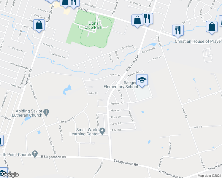 map of restaurants, bars, coffee shops, grocery stores, and more near 2004 Charleston Court in Killeen
