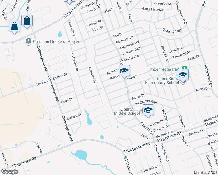 map of restaurants, bars, coffee shops, grocery stores, and more near 4205 Fawn Drive in Killeen