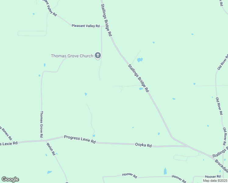 map of restaurants, bars, coffee shops, grocery stores, and more near 598H Stallings Bridge Road in Tylertown