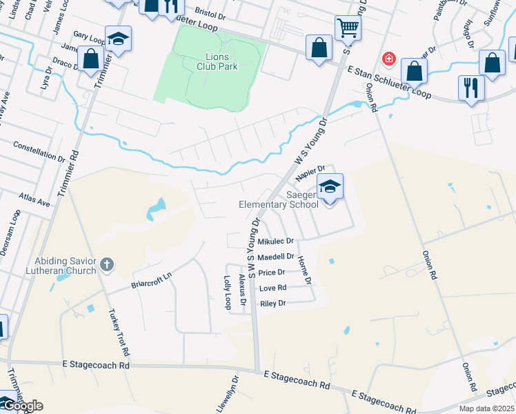 map of restaurants, bars, coffee shops, grocery stores, and more near 2004 Charleston Court in Killeen
