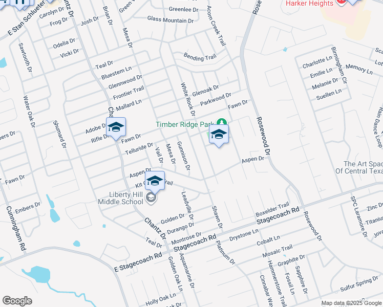 map of restaurants, bars, coffee shops, grocery stores, and more near 5315 Shawn Drive in Killeen