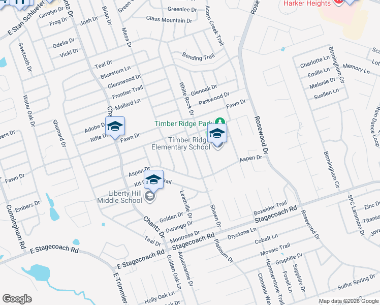 map of restaurants, bars, coffee shops, grocery stores, and more near 5315 Shawn Drive in Killeen