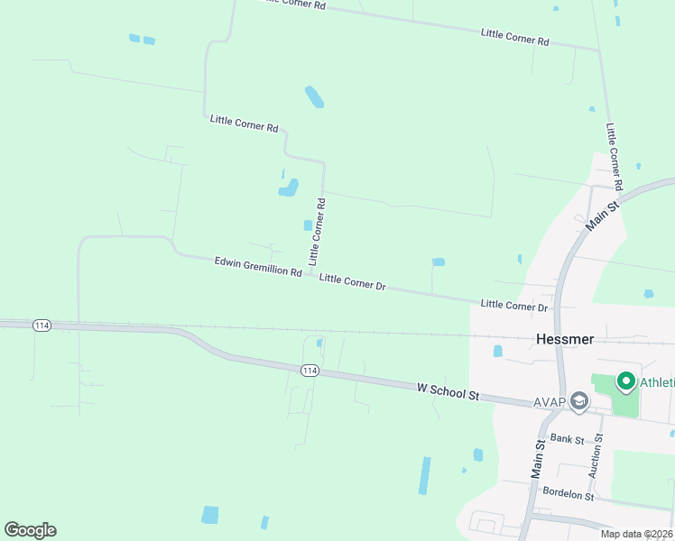 map of restaurants, bars, coffee shops, grocery stores, and more near 600-3958 Little Corner Drive in Hessmer