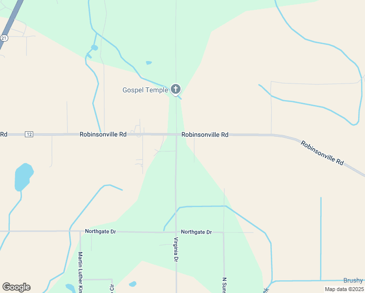 map of restaurants, bars, coffee shops, grocery stores, and more near 107 Virginia Drive in Atmore