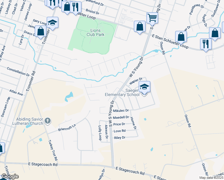 map of restaurants, bars, coffee shops, grocery stores, and more near 2004 Charleston Court in Killeen