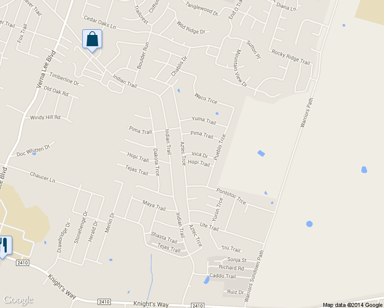 map of restaurants, bars, coffee shops, grocery stores, and more near 1605 Inca Drive in Harker Heights