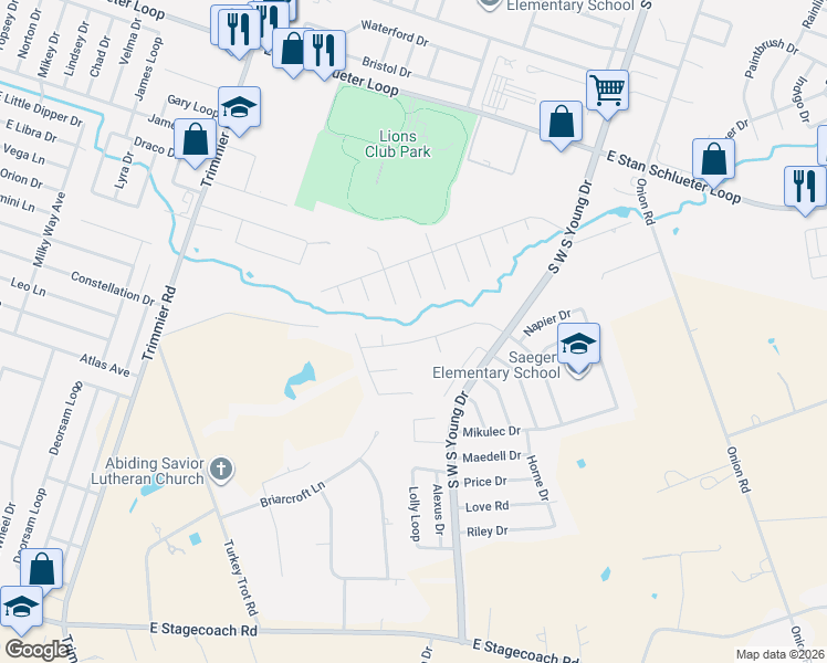 map of restaurants, bars, coffee shops, grocery stores, and more near 1909 Schorn Drive in Killeen