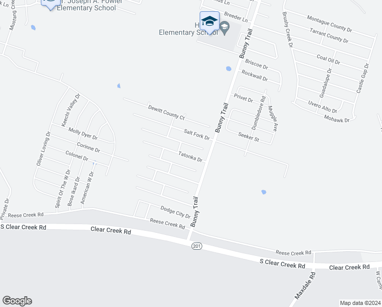 map of restaurants, bars, coffee shops, grocery stores, and more near 3601 Tatonka Drive in Killeen