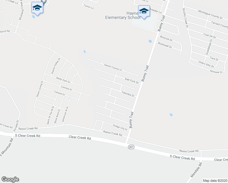 map of restaurants, bars, coffee shops, grocery stores, and more near 3708 Tatonka Drive in Killeen