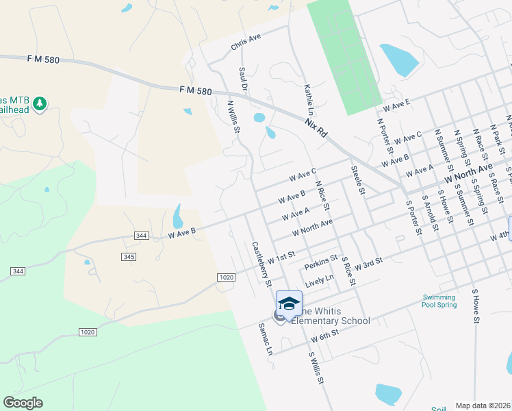 map of restaurants, bars, coffee shops, grocery stores, and more near 1501 West Avenue B in Lampasas