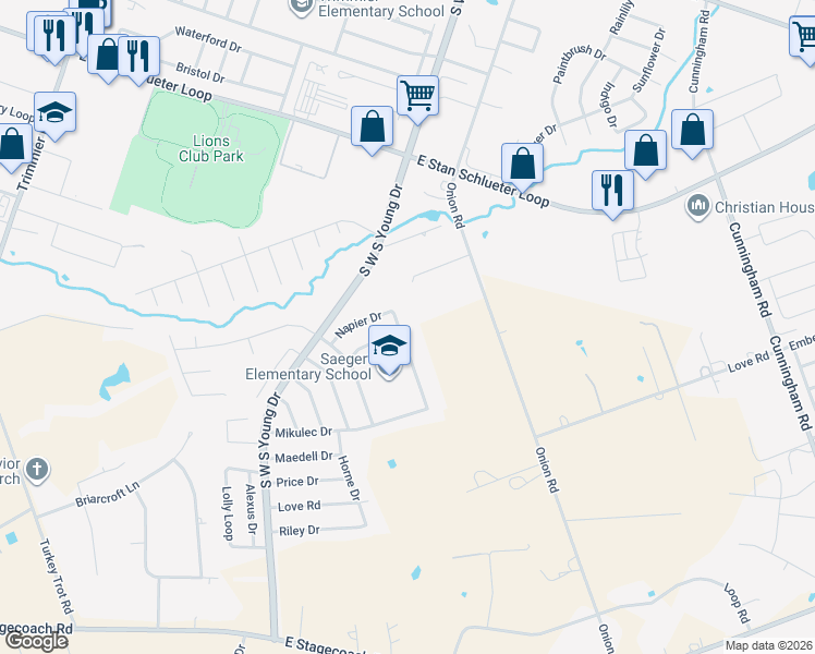 map of restaurants, bars, coffee shops, grocery stores, and more near 5300 Oster Drive in Killeen