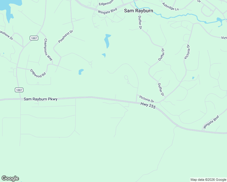 map of restaurants, bars, coffee shops, grocery stores, and more near Watch Hill in Brookeland