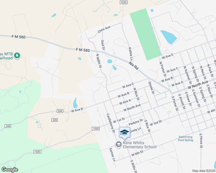 map of restaurants, bars, coffee shops, grocery stores, and more near 1100 Limestone Drive in Lampasas