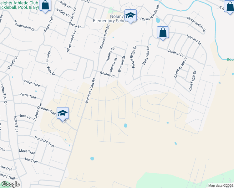 map of restaurants, bars, coffee shops, grocery stores, and more near 1801-2291 Warriors Path in Harker Heights