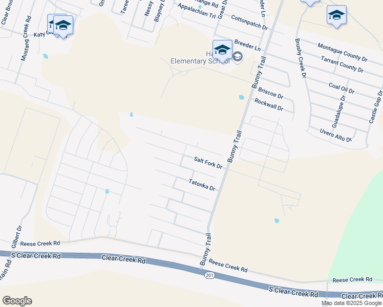 map of restaurants, bars, coffee shops, grocery stores, and more near 3707 Salt Fork Drive in Killeen