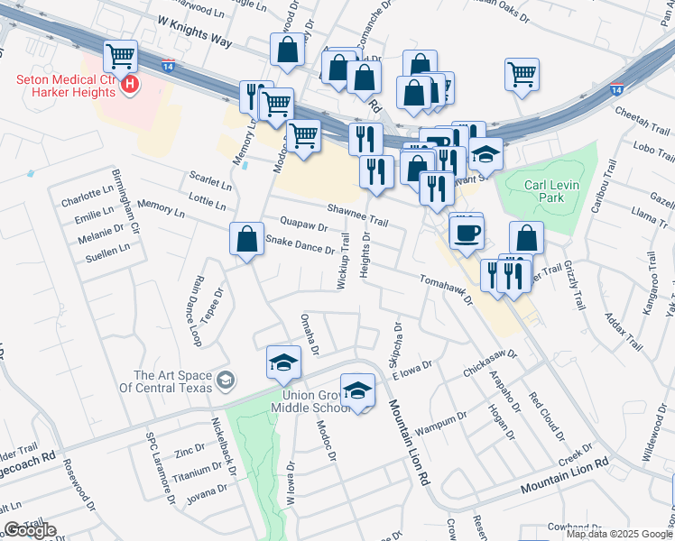 2204 Wickiup Trail, Harker Heights TX Walk Score