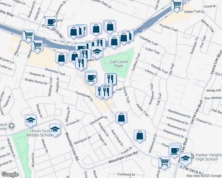 302 Millers Crossing, Harker Heights TX Walk Score