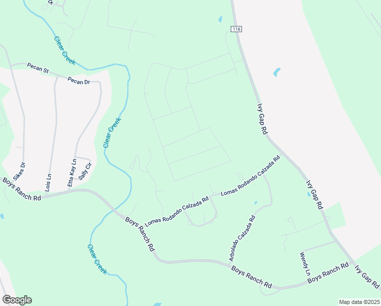 map of restaurants, bars, coffee shops, grocery stores, and more near 3272 Arista Rueda Road in Kempner