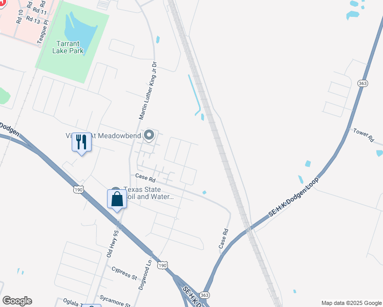 map of restaurants, bars, coffee shops, grocery stores, and more near 2013 Pecan Creek Street in Temple