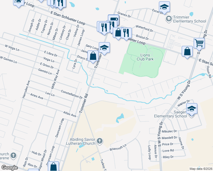 map of restaurants, bars, coffee shops, grocery stores, and more near 1210 Nicholas Circle in Killeen