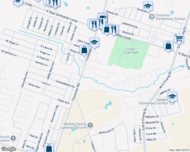 map of restaurants, bars, coffee shops, grocery stores, and more near 1605 Nicholas Circle in Killeen
