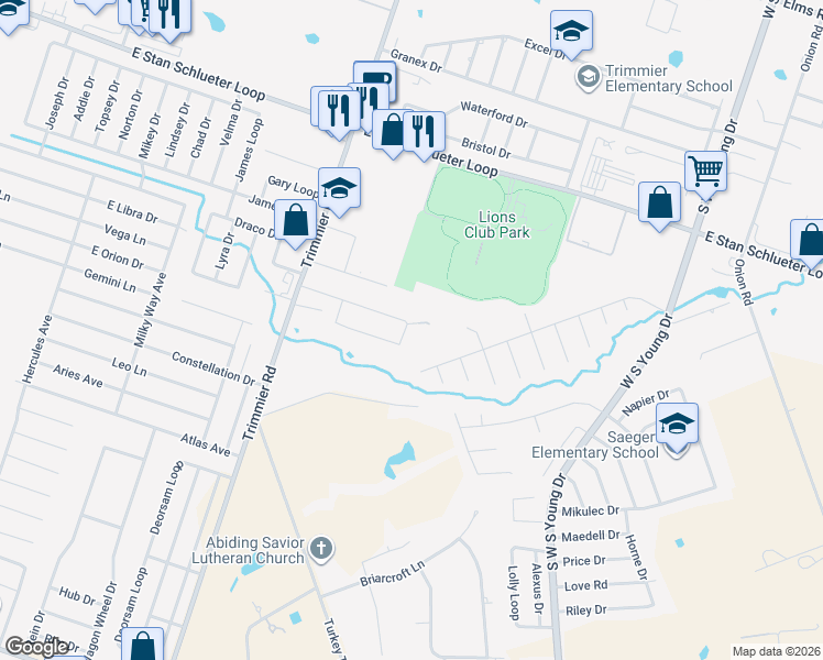 map of restaurants, bars, coffee shops, grocery stores, and more near 1309 Nicholas Circle in Killeen
