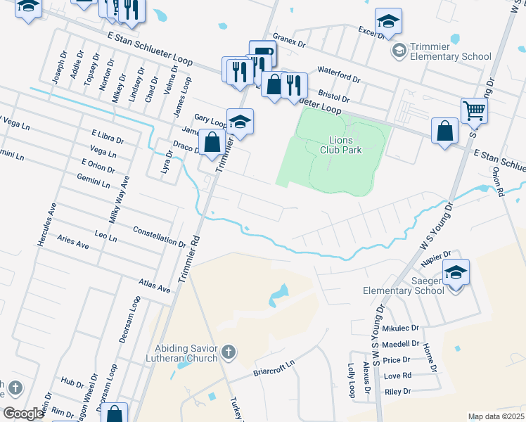 map of restaurants, bars, coffee shops, grocery stores, and more near 1210 Nicholas Circle in Killeen