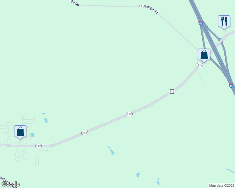 map of restaurants, bars, coffee shops, grocery stores, and more near 3160 Louisiana 112 in Lecompte