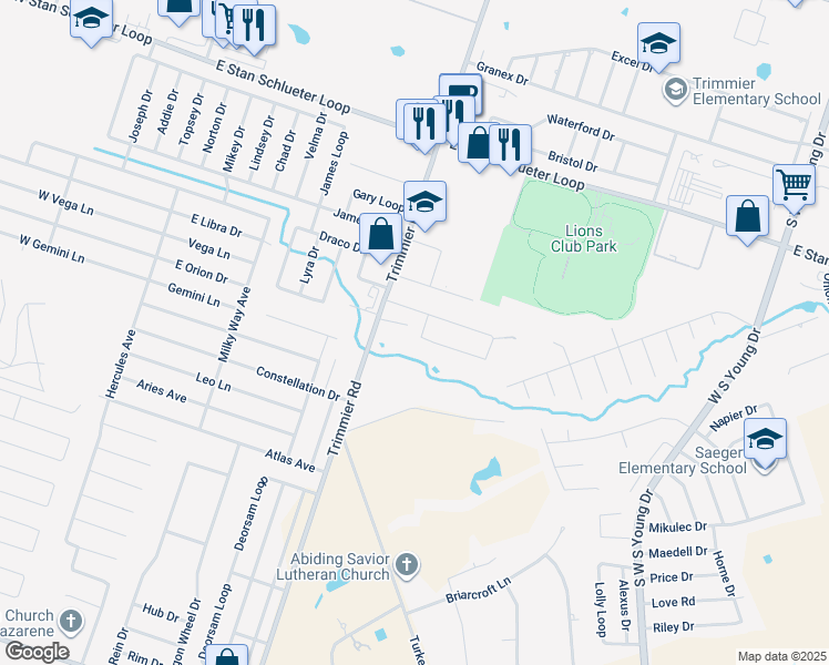 map of restaurants, bars, coffee shops, grocery stores, and more near 1605 Nicholas Circle in Killeen