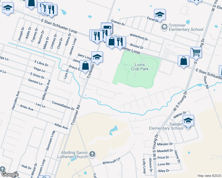 map of restaurants, bars, coffee shops, grocery stores, and more near 1309 Nicholas Circle in Killeen