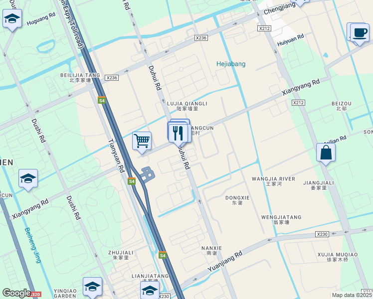 map of restaurants, bars, coffee shops, grocery stores, and more near in 