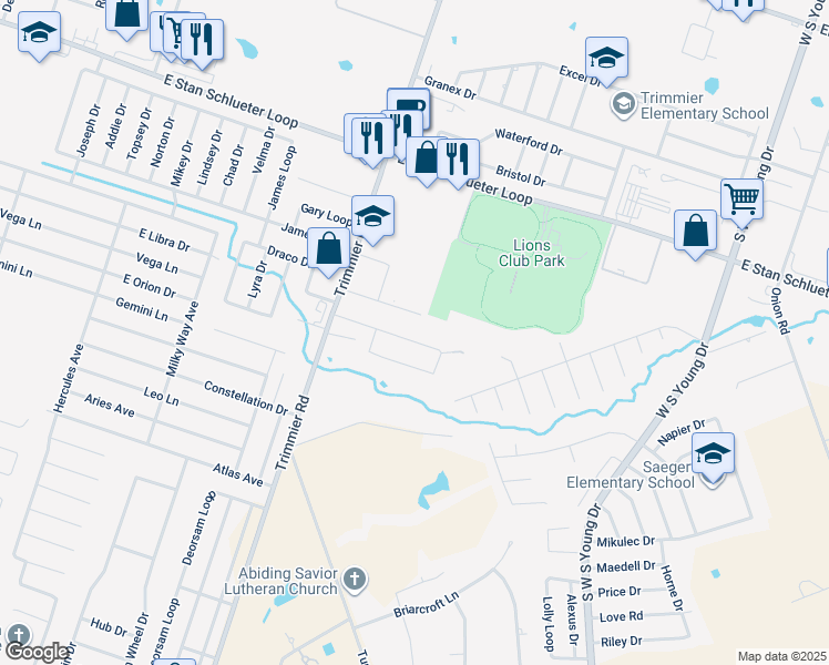 map of restaurants, bars, coffee shops, grocery stores, and more near 1210 Nicholas Circle in Killeen