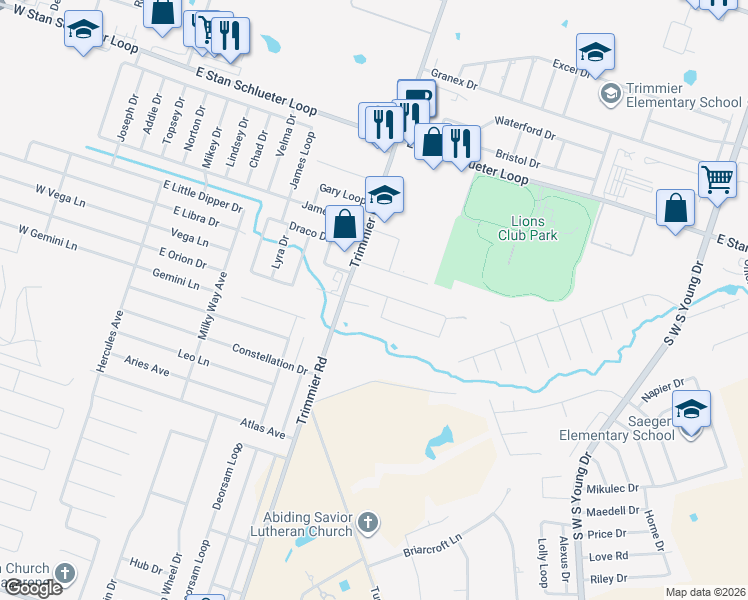 map of restaurants, bars, coffee shops, grocery stores, and more near 1108 Nicholas Circle in Killeen