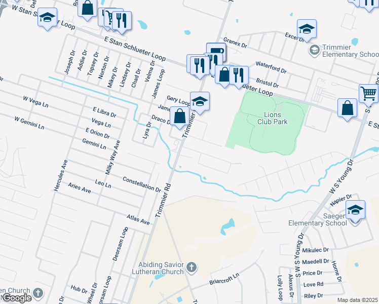 map of restaurants, bars, coffee shops, grocery stores, and more near 1605 Nicholas Circle in Killeen