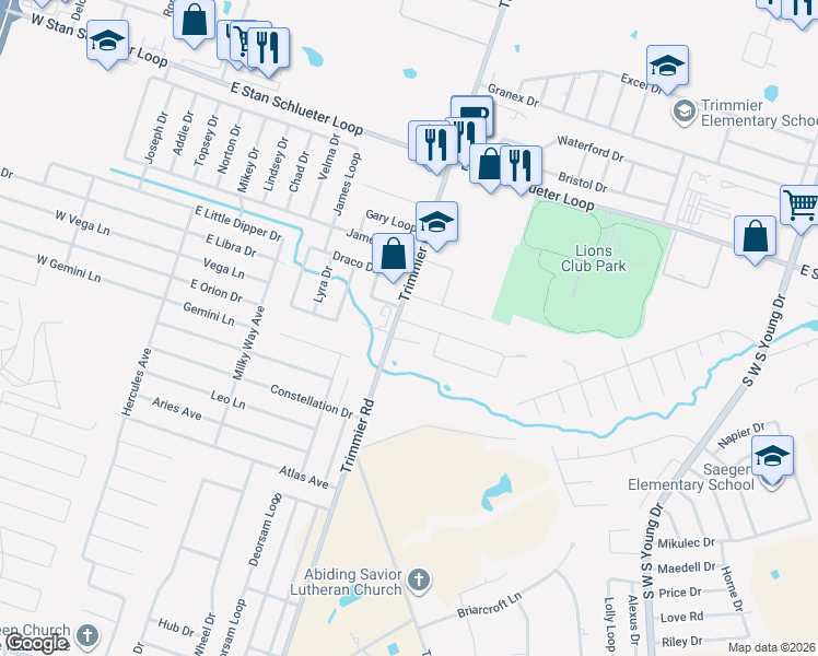 map of restaurants, bars, coffee shops, grocery stores, and more near 1105 Nicholas Circle in Killeen