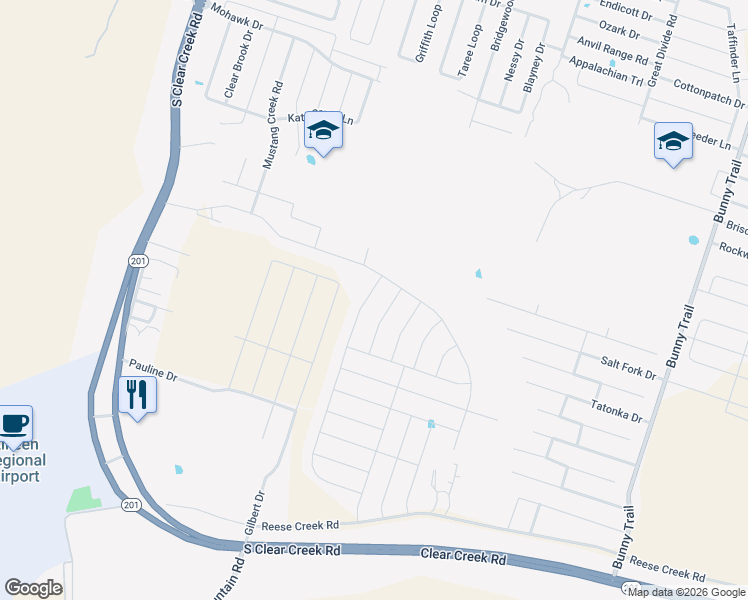 map of restaurants, bars, coffee shops, grocery stores, and more near 6705 Oliver Loving Drive in Killeen