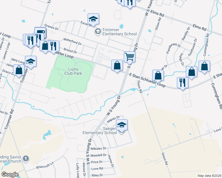 map of restaurants, bars, coffee shops, grocery stores, and more near 2201 Schottische Lane in Killeen