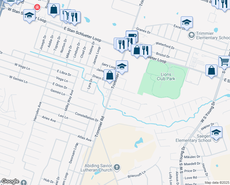 map of restaurants, bars, coffee shops, grocery stores, and more near 1105 Nicholas Circle in Killeen