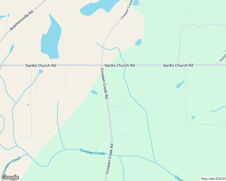 map of restaurants, bars, coffee shops, grocery stores, and more near 2976 Cowpen Creek Road in Atmore