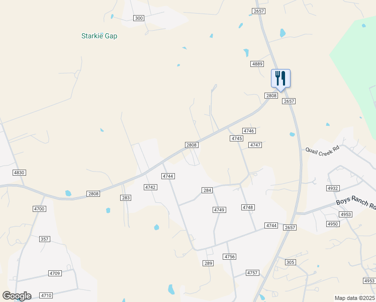 map of restaurants, bars, coffee shops, grocery stores, and more near 4616 FM 2808 in Kempner