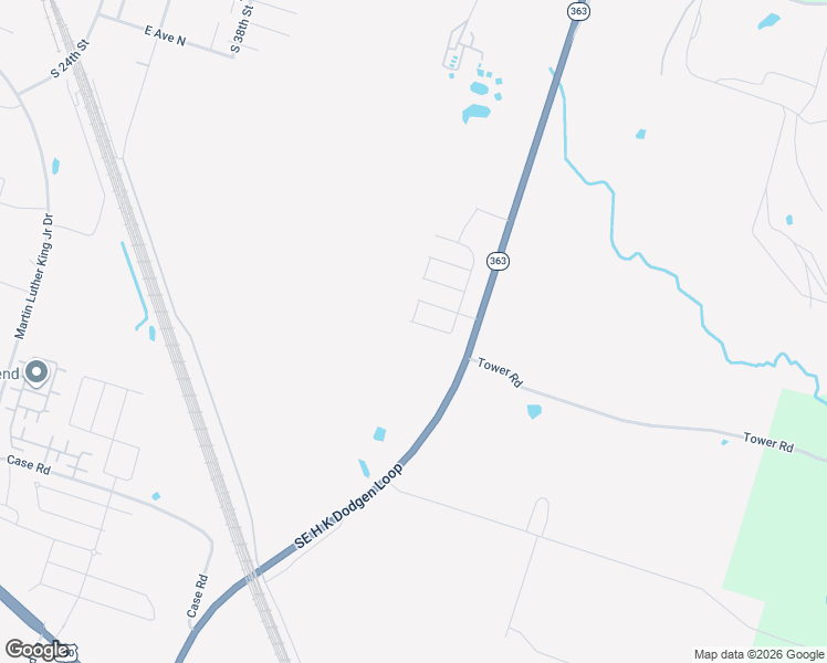 map of restaurants, bars, coffee shops, grocery stores, and more near Southeast H K Dodgen Loop in Temple