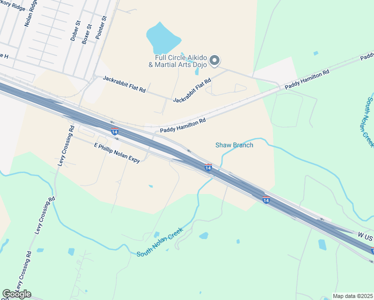 map of restaurants, bars, coffee shops, grocery stores, and more near North Central Texas Expressway in MORGANS POINT