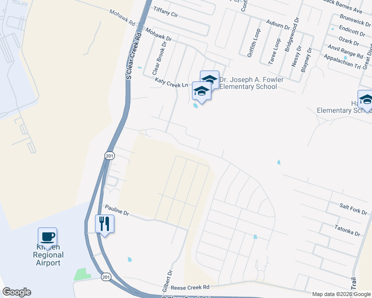 map of restaurants, bars, coffee shops, grocery stores, and more near 4708 Prewitt Ranch Road in Killeen