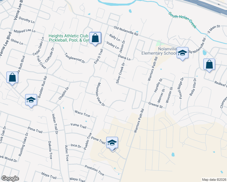 map of restaurants, bars, coffee shops, grocery stores, and more near 1915 Sutton Place in Harker Heights