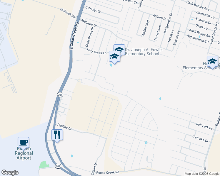 map of restaurants, bars, coffee shops, grocery stores, and more near 4708 Prewitt Ranch Road in Killeen