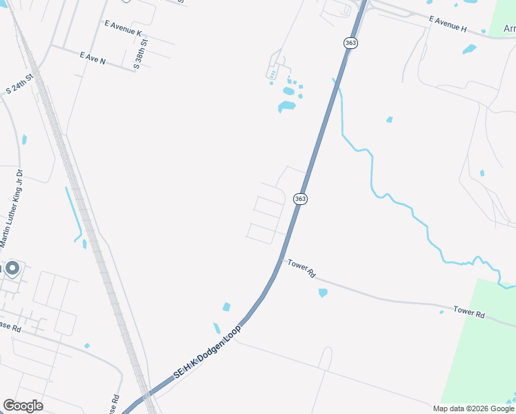 map of restaurants, bars, coffee shops, grocery stores, and more near Southeast H K Dodgen Loop in Temple