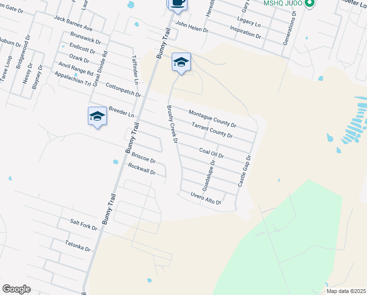 map of restaurants, bars, coffee shops, grocery stores, and more near 6303 Brushy Creek Drive in Killeen