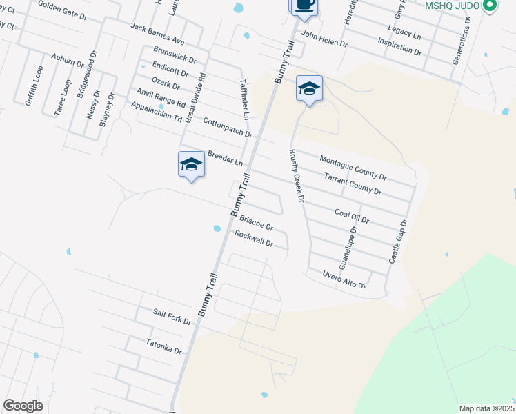 map of restaurants, bars, coffee shops, grocery stores, and more near 2902 Canadian River Loop in Killeen